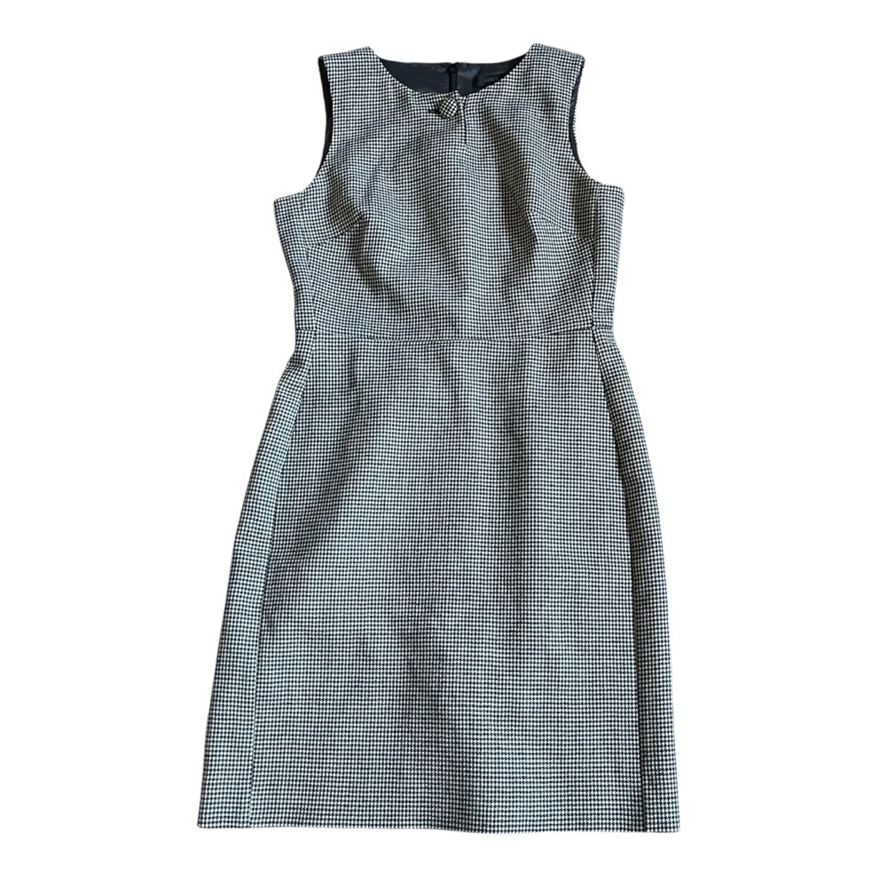 J. Crew Houndstooth Wool Blend Sheath Dress US 4
